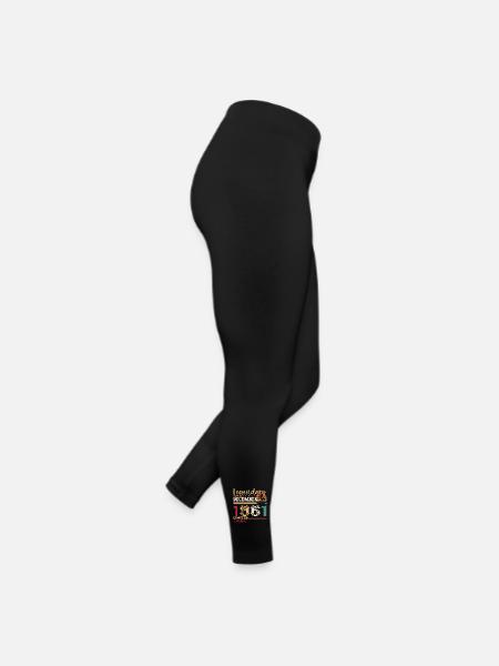 Born December 1961 61st birthday gift - Women’s Jersey Leggings - black - Right