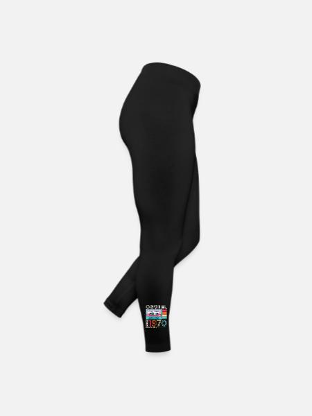 January Born 1970 53rd birthday gift - Women’s Jersey Leggings - black - Right