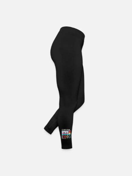 January born 1993 30th birthday gift - Women’s Jersey Leggings - black - Right
