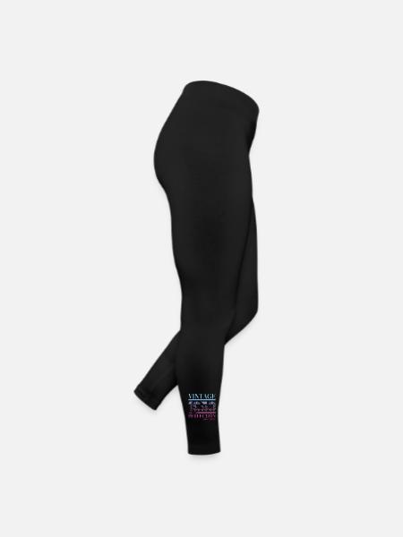 Vintage Jahrgang 1953 70. Geburtstag Geschenk Mann - Frauen Jersey Leggings - Schwarz - Rechts