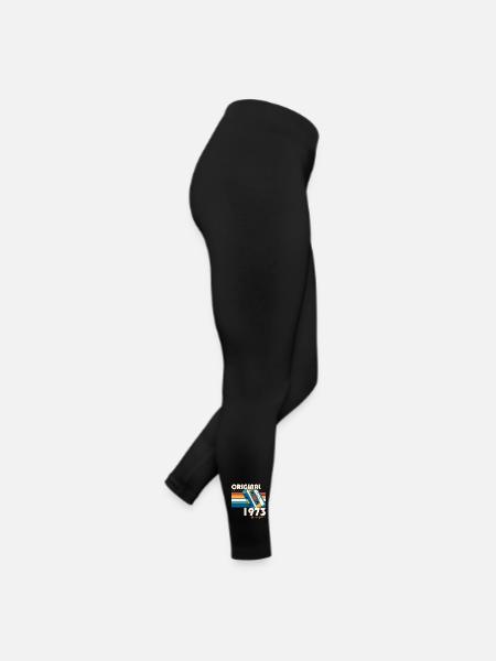 50th Birthday Man June Vintage 1973 Cassette - Legging en jersey Femme - noir - Droite