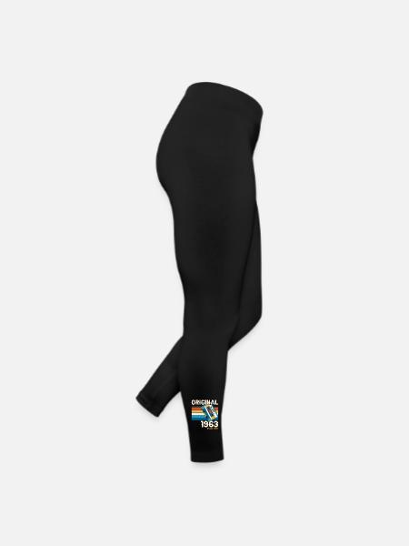60. Geburtstag Mann Juni Jahrgang 1963 Kassette - Frauen Jersey Leggings - Schwarz - Rechts