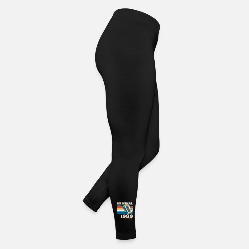 35e anniversaire Cassette janvier Vintage 1989 Legging en jersey Femme