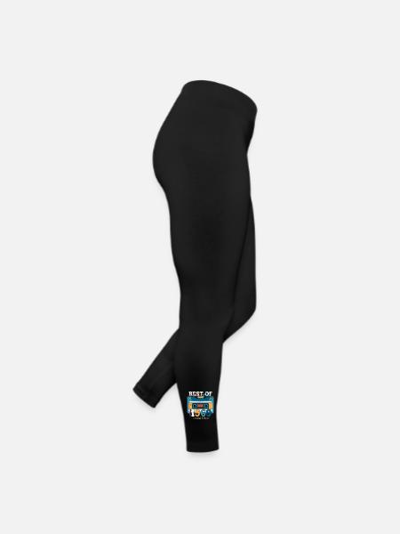55. Geburtstag Kassette Februar Jahrgang 1969 - Frauen Jersey Leggings - Schwarz - Rechts