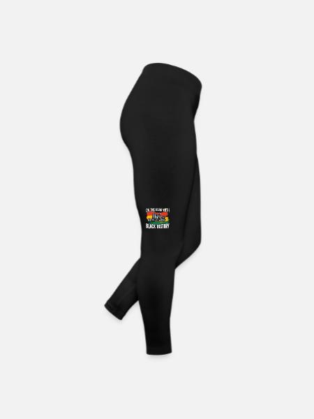 Black History Month Black Pride Truck Driver Trucker - Women’s Jersey Leggings - black - Right