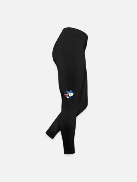 Nationalité du pays du drapeau nicaraguayen États-Unis - Legging en jersey Femme - noir - Droite