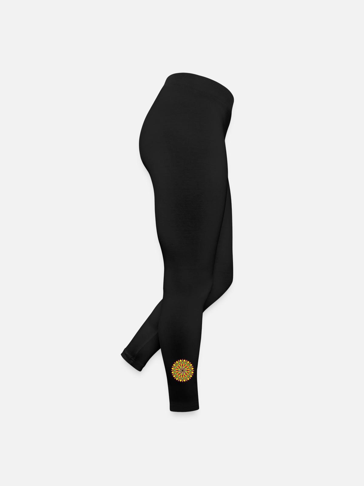 Mandala - Women’s Jersey Leggings - black - Right