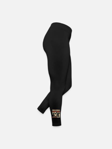 60th Birthday January Vintage 1964 Original - Women’s Jersey Leggings - black - Right