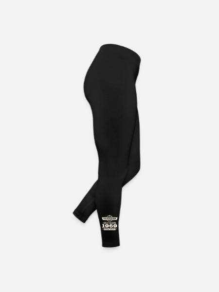 54th Birthday Vintage November Vintage 1969 - Women’s Jersey Leggings - black - Right
