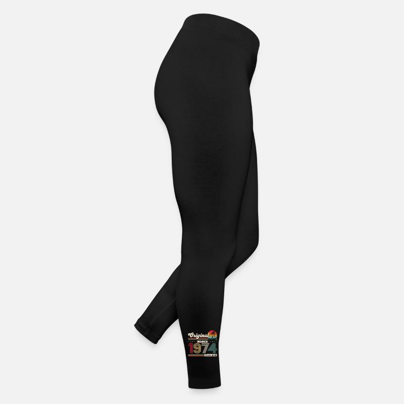 50e anniversaire mari Original mars Vintage 1974 Legging en jersey Femme