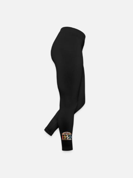 75ème Anniversaire Année 1950 Cru 1950 Original - Legging en jersey Femme - noir - Droite