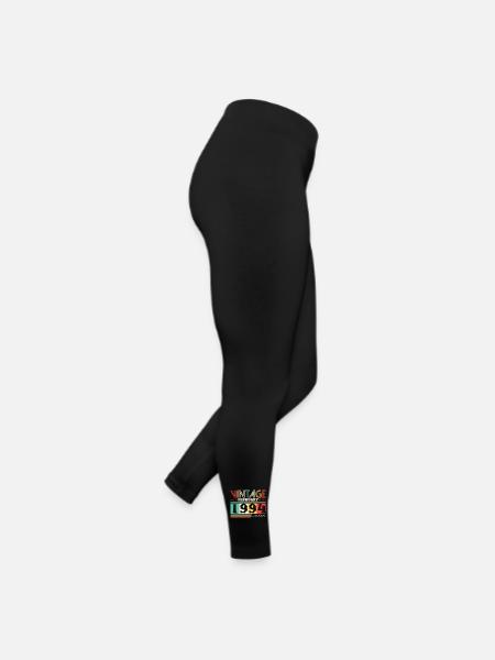 30. Geburtstag Vintage Februar Jahrgang 1994 - Frauen Jersey Leggings - Schwarz - Rechts