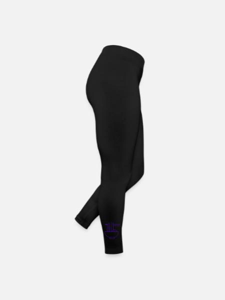 Ramen nouilles japonaises violette - Legging en jersey Femme - noir - Droite