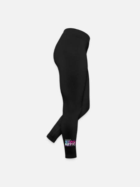20. Geburtstag Frau Magenta April Jahrgang 2003 - Frauen Jersey Leggings - Schwarz - Rechts
