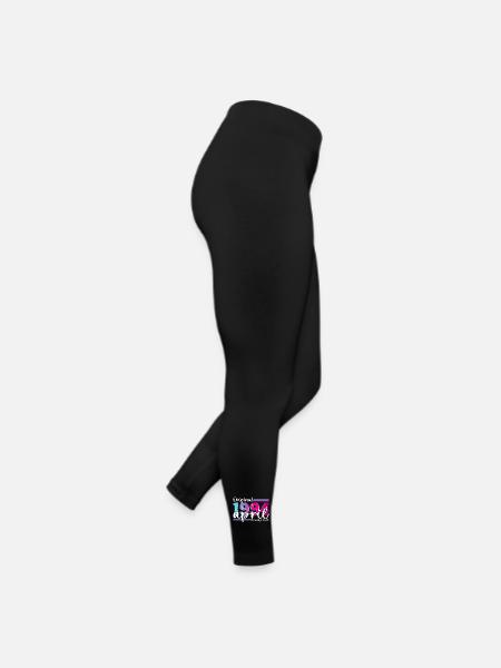 29th birthday Mrs. Magenta April Born 1994 - Women’s Jersey Leggings - black - Right