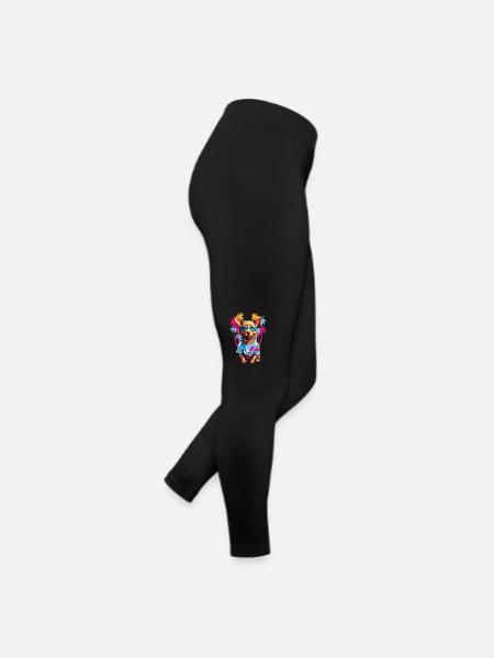 Chien cool - Legging en jersey Femme - noir - Droite