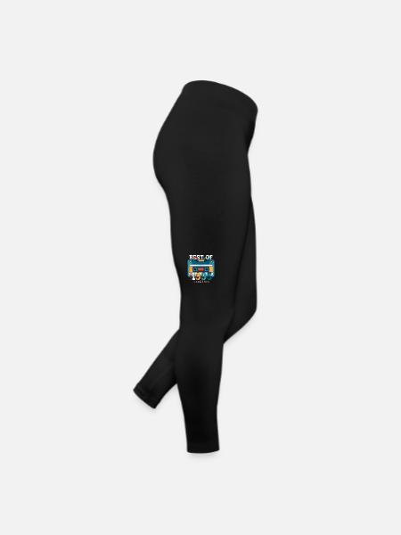 28. Geburtstag Mann Oktober Jahrgang 1995 Kassette - Frauen Jersey Leggings - Schwarz - Rechts