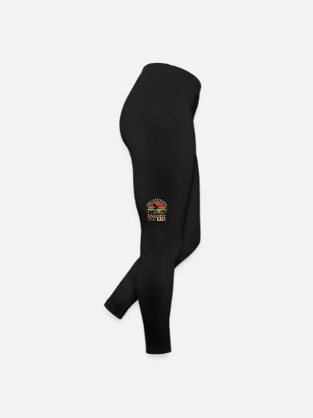 The legends were born in December 1991 - 1991 - Women’s Jersey Leggings - black - Right