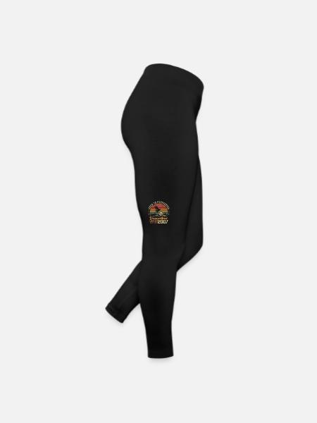 Die Legenden wurden im Dezember 2007 - 2007 geboren - Frauen Jersey Leggings - Schwarz - Rechts