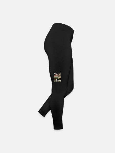Jahrgang 1974 Retro Geburtstagsgeschenk 1974 - Frauen Jersey Leggings - Schwarz - Rechts