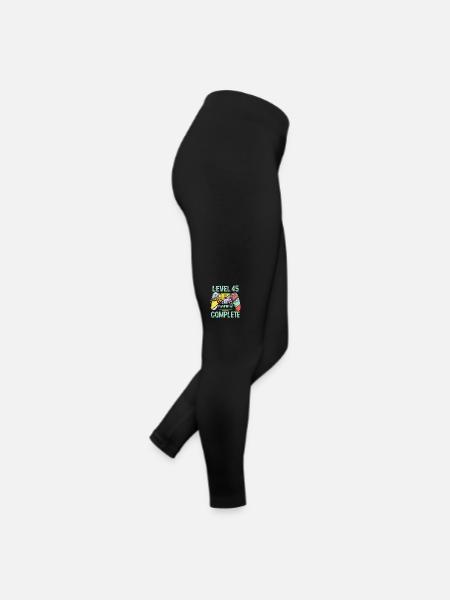 Level 45 Complete 45 Years Gamer Level 45 Complete - Women’s Jersey Leggings - black - Right