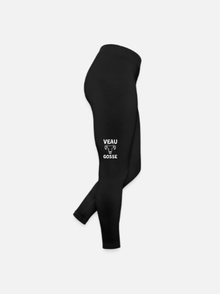 veau gosse - Legging en jersey Femme - noir - Droite