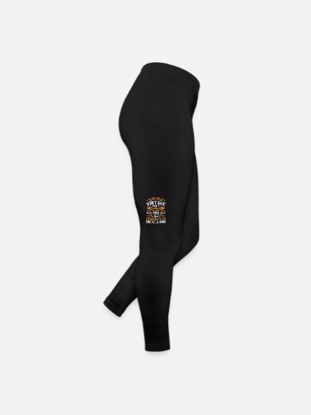 February 1934 Vintage 90th Birthday Gift - Women’s Jersey Leggings - black - Right