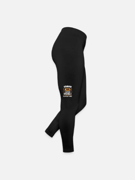 86th Birthday Gift Born in February 1938 - Women’s Jersey Leggings - black - Right