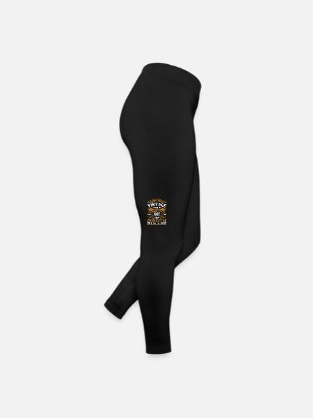1987 Septembre 1987 Cadeau 37e Anniversaire 1987 - Legging en jersey Femme - noir - Droite