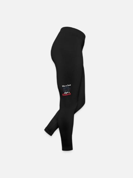 Pyrotechniker Feuerwerk Pyrotechnik - Frauen Jersey Leggings - Schwarz - Rechts