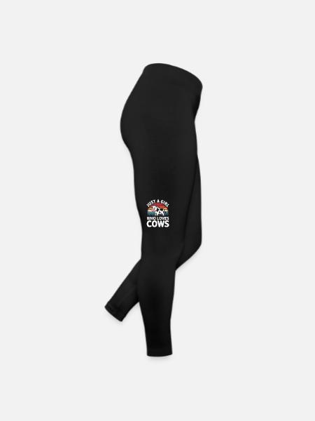 Cow Farmer Farm Cows Farmer - Women’s Jersey Leggings - black - Right