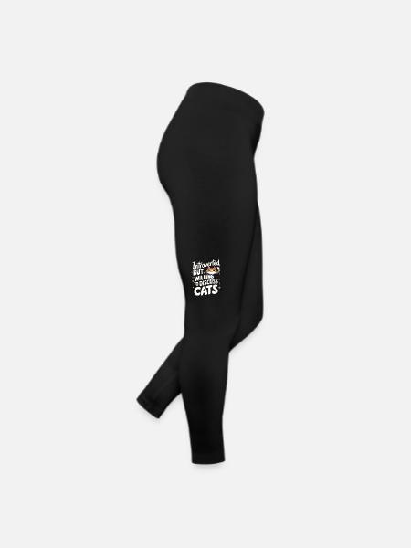 Introvert, antisocial, introvert - Women’s Jersey Leggings - black - Right