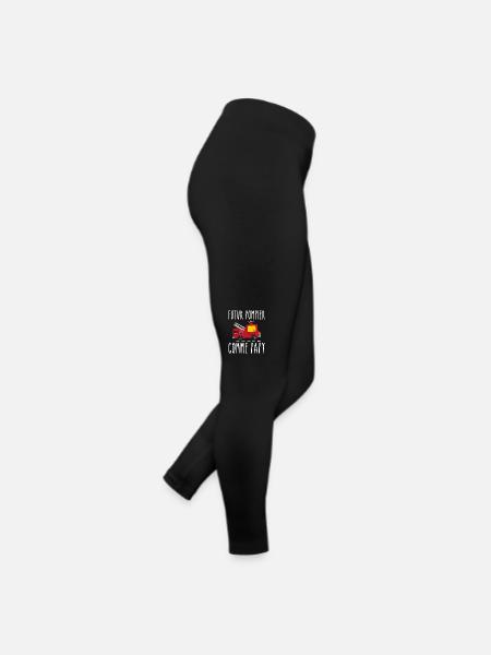 Futur pompier cadeau humour - Legging en jersey Femme - noir - Droite