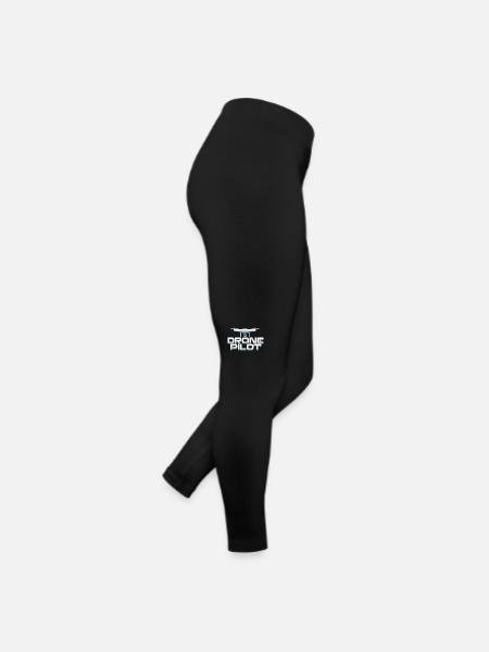 fpv drone pilot - Women’s Jersey Leggings - black - Right