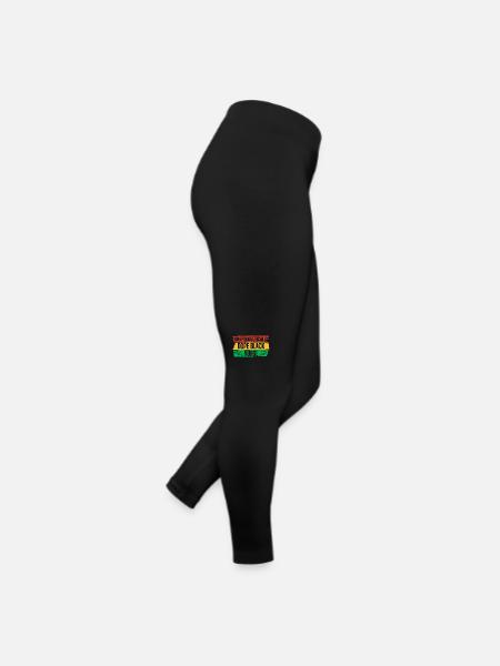 Schwarze Geschichte Krankenschwester Afrika - Frauen Jersey Leggings - Schwarz - Rechts