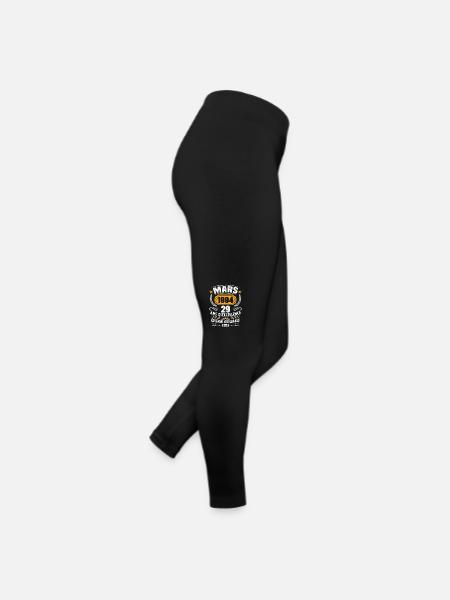 Cadeau D'anniversaire 29 Ans Mars 1994 Vintage - Legging en jersey Femme - noir - Droite