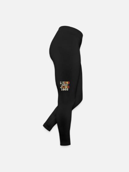 Juin 1955 Cadeau d’anniversaire Juin 1955 Juin 1955 - Legging en jersey Femme - noir - Droite