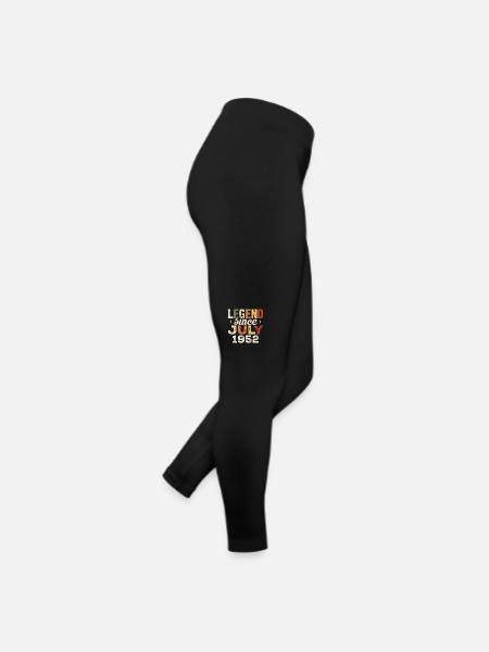 Juli 1952 Geburtstagsgeschenk Juli 1952 Geburtstag - Frauen Jersey Leggings - Schwarz - Rechts