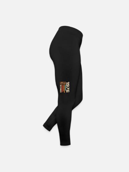 Dezember 1976 - 1976 Dezember - Frauen Jersey Leggings - Schwarz - Rechts