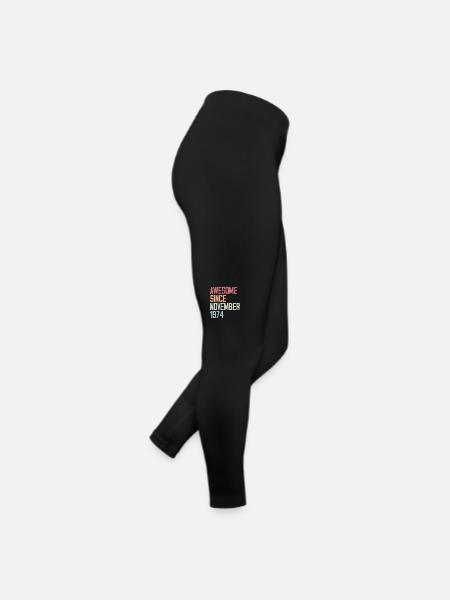 Cadeau D'anniversaire En Novembre 1974 - Legging en jersey Femme - noir - Droite
