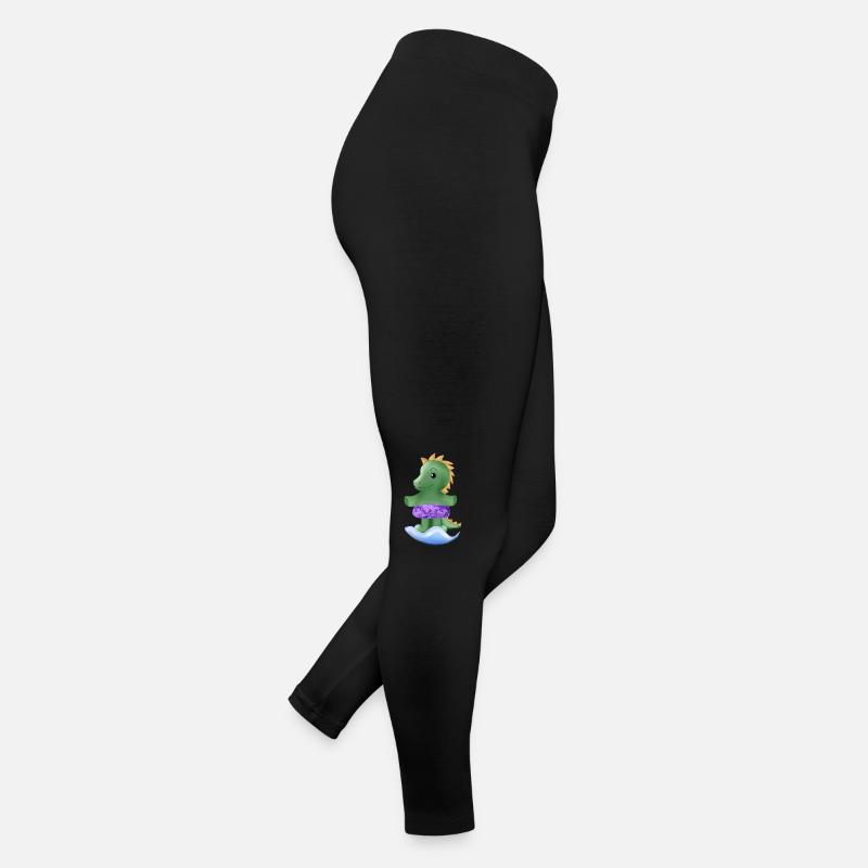 Petit dinosaure Legging en jersey Femme