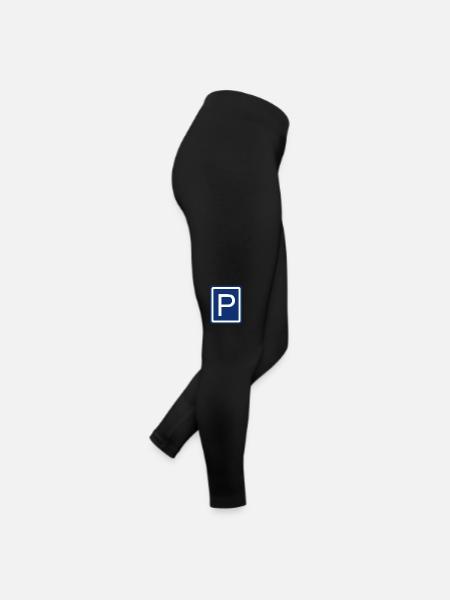 Parking Car Parking garage Parking bay Road sign - Women’s Jersey Leggings - black - Right