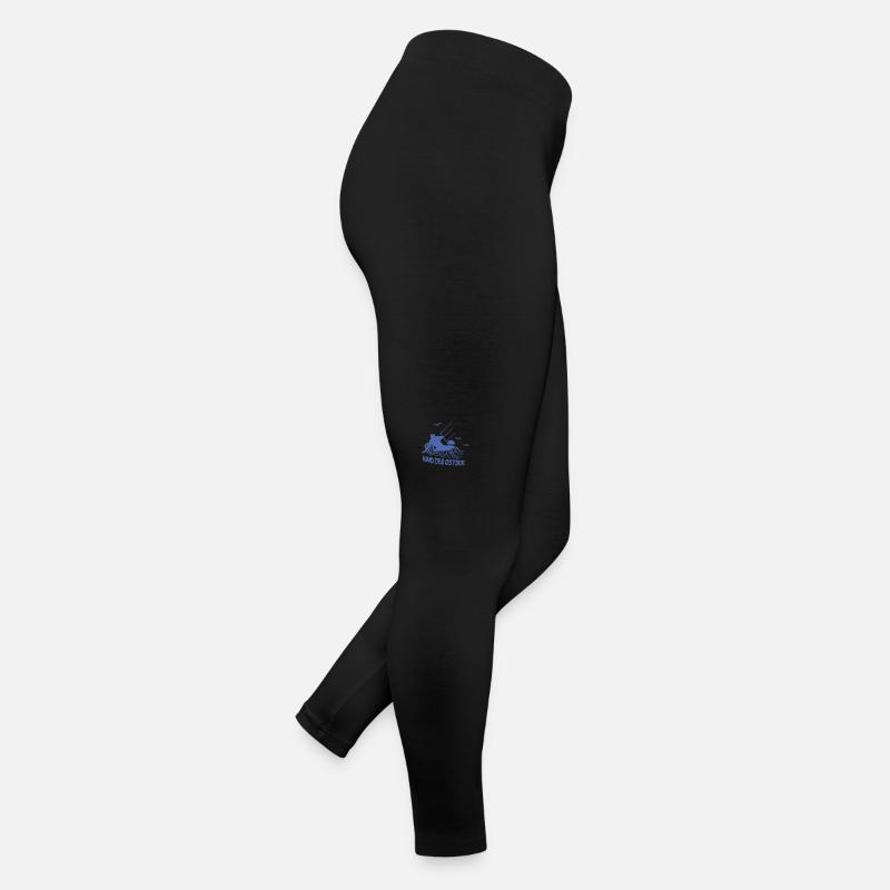 Kitesurfer Kind Ostsee Kiten Silhouette Meer Frauen Jersey Leggings