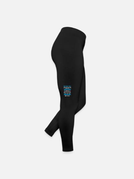 Turner Spruch Turnverein bleibt für immer - Frauen Jersey Leggings - Schwarz - Rechts