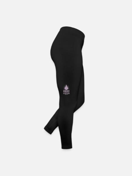 In love with teacher my heart Dear teachers - Women’s Jersey Leggings - black - Right