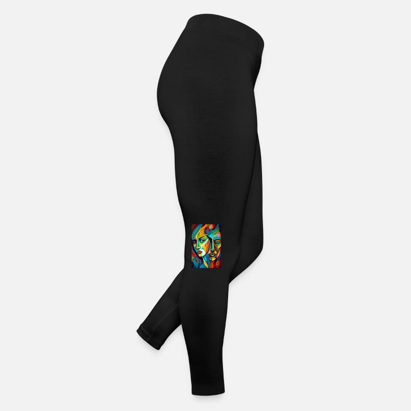 Transformation zweier Individuen Frauen Jersey Leggings