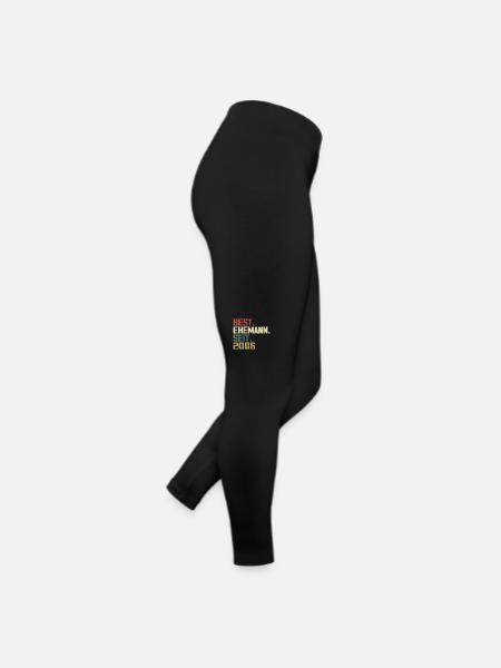 Best Ehemann Seit 2006 Geburtstagsgeschenk 2006 - Frauen Jersey Leggings - Schwarz - Rechts