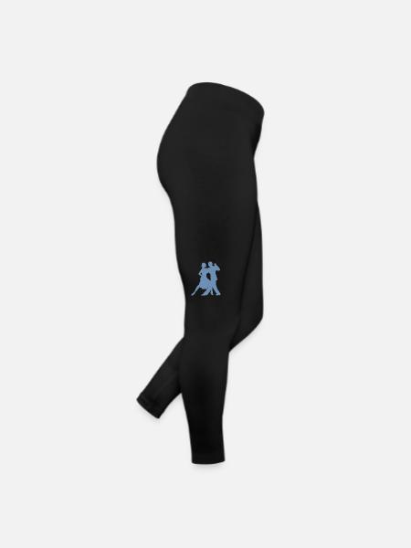 Danse Minimaliste Silhouette Latino-Américaine - Legging en jersey Femme - noir - Droite