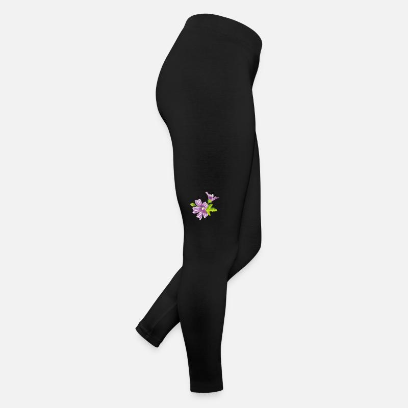 Strauß lila Wildblumen Frauen Jersey Leggings