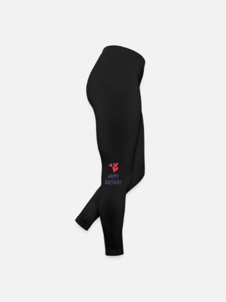 ALLES GUTE ZUM GEBURTSTAG. ALLES GUTE ZUM GEBURTSTAG. GEBURTSTAG. - Frauen Jersey Leggings - Schwarz - Rechts